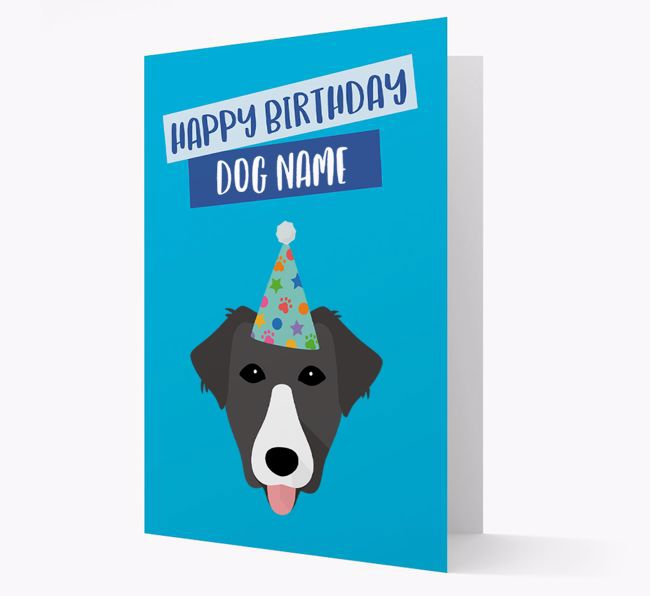 Personalized 'Happy Birthday {dogsName}' Card with {breedCommonName} Icon